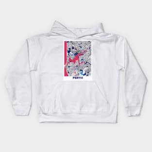 Perth - Australia MilkTea City Map Kids Hoodie